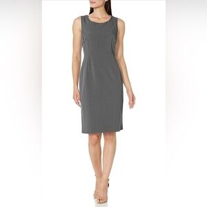 Le Suit Women's Evening Dress fitted office linned gray 4